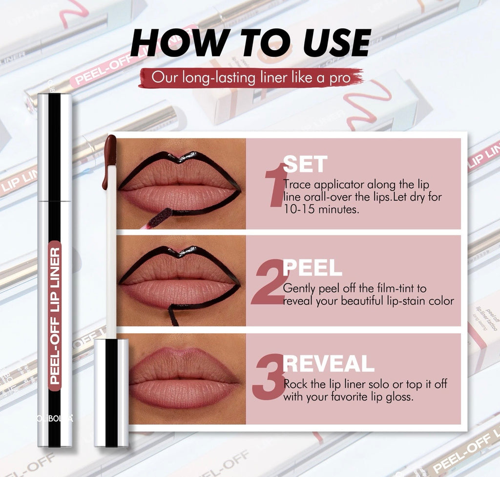 Peel-Off Lip Liner – Contour des lèvres longue tenue